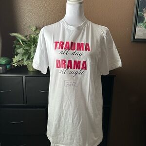 Bella Canvas White Tee with Pink Graphic